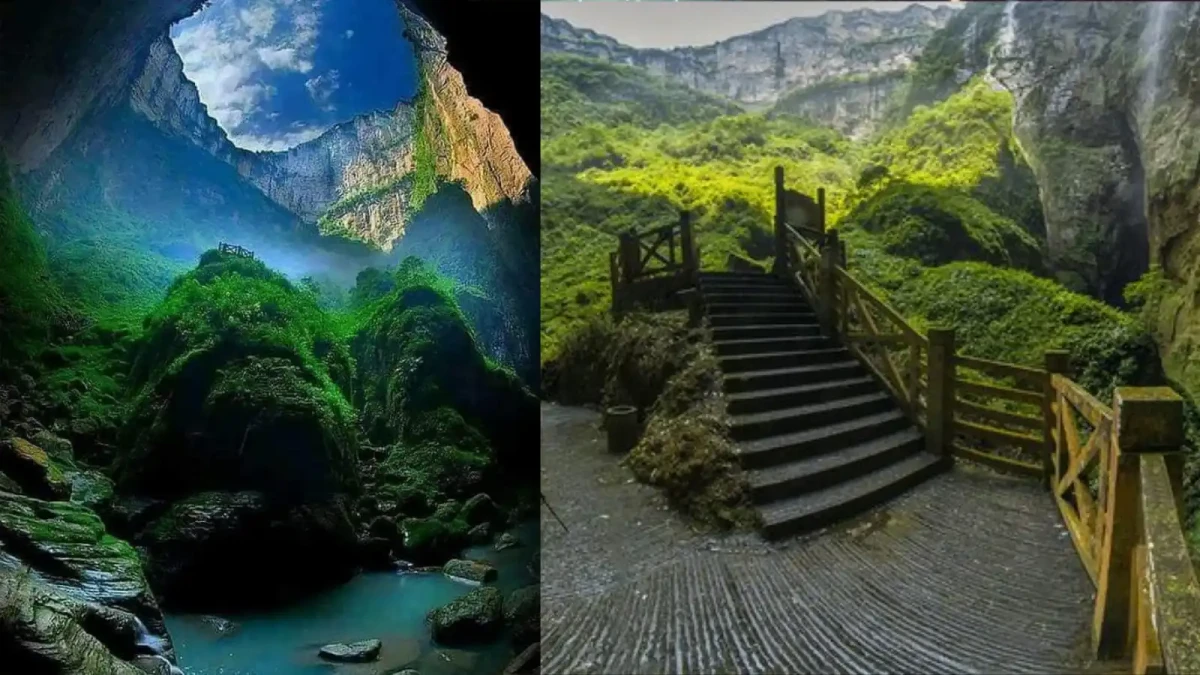 Nahlédněte do ztraceného světa Xiaozhai Tiankeng
