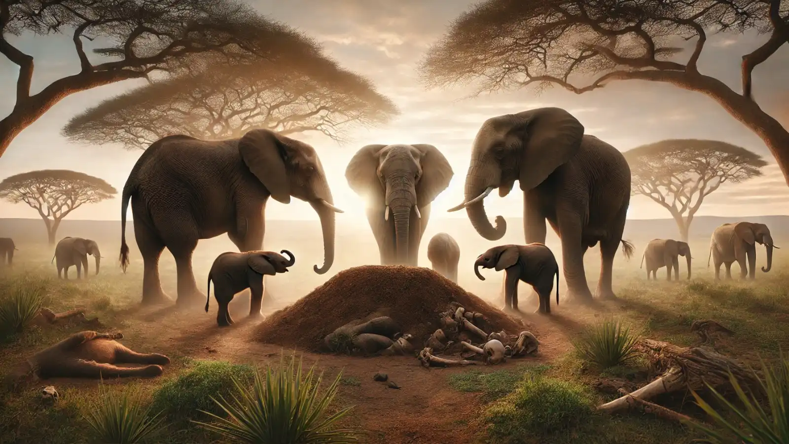 Sloni pohřbívají mrtvá mláďata