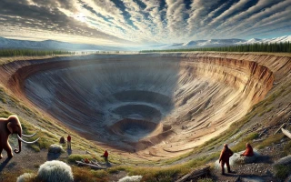 Jak to vypadá, když taje arktický permafrost na Sibiři