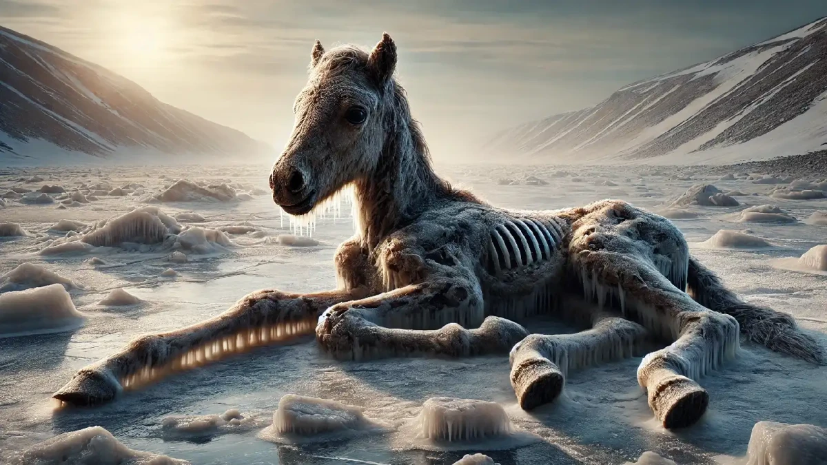 Tělo hříběte vyhynulého koně Lenskaya uvolnil permafrost po 42 170 letech!