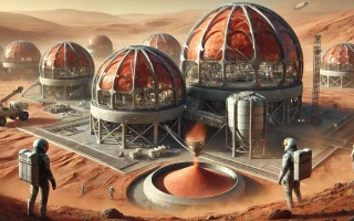 Lidská krev nebo brambory? Z čeho budeme stavět obydlí na Marsu?
