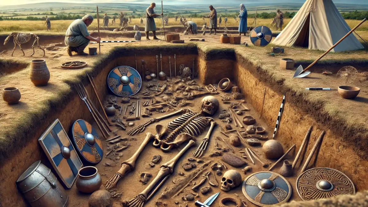 V Brandýse nad Labem byla objevena kostra keltského bojovníka