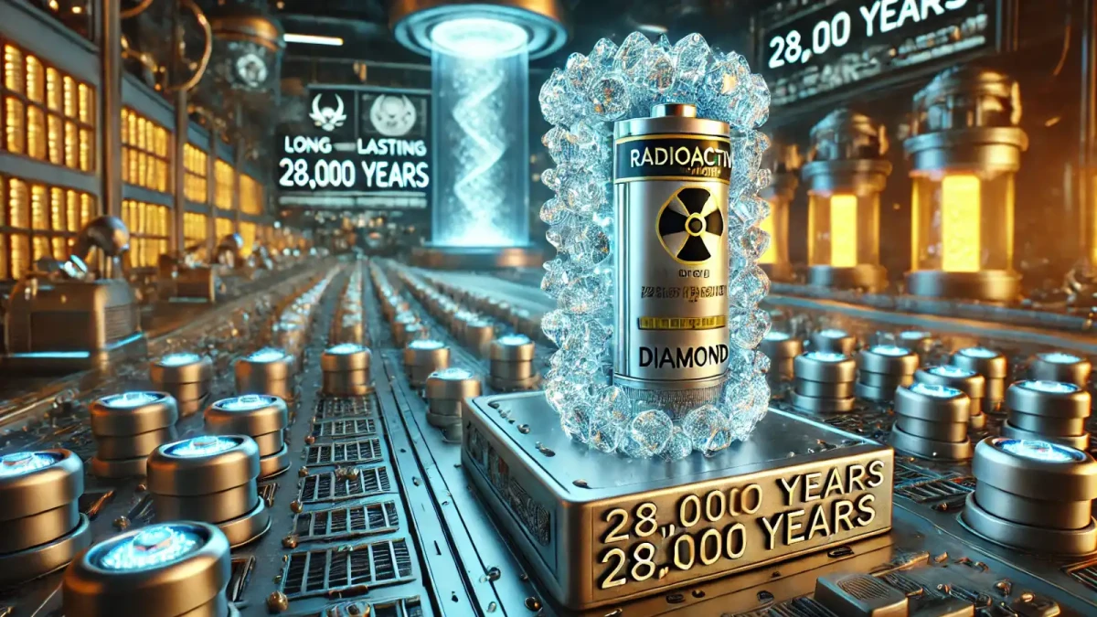 Baterie, která vydrží až 28 000 let! Je tvořena radioaktivním odpadem a diamantem.