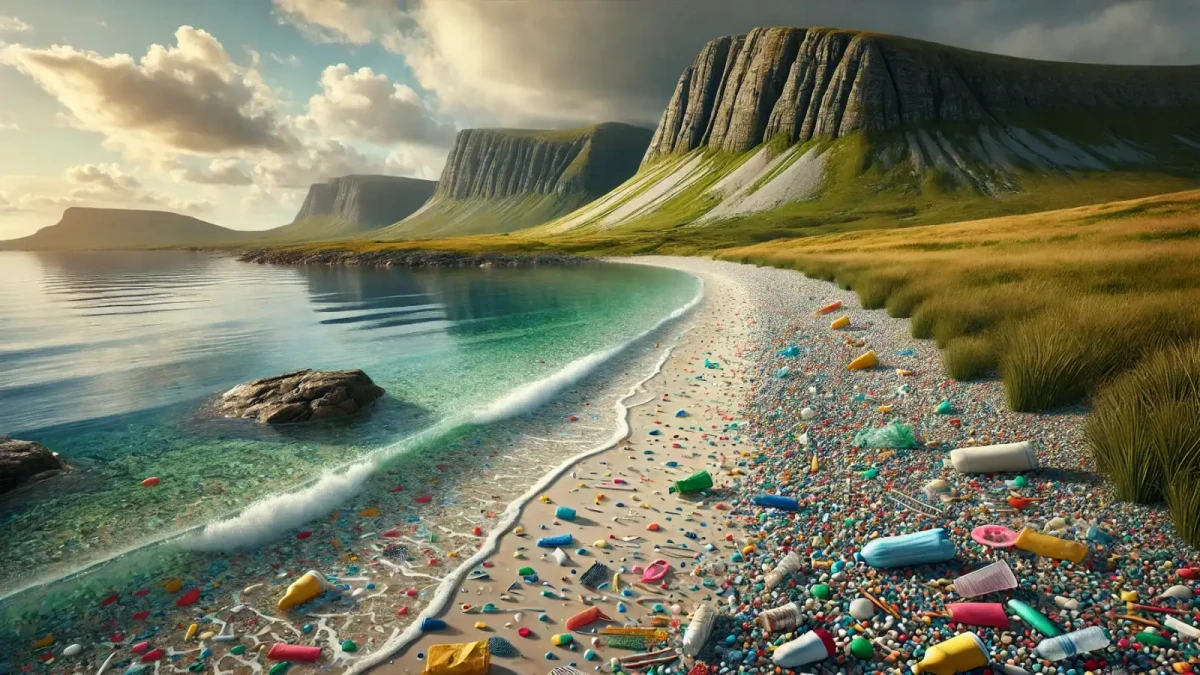 Mikroplasty na Vnějších Hebridech ve Skotsku