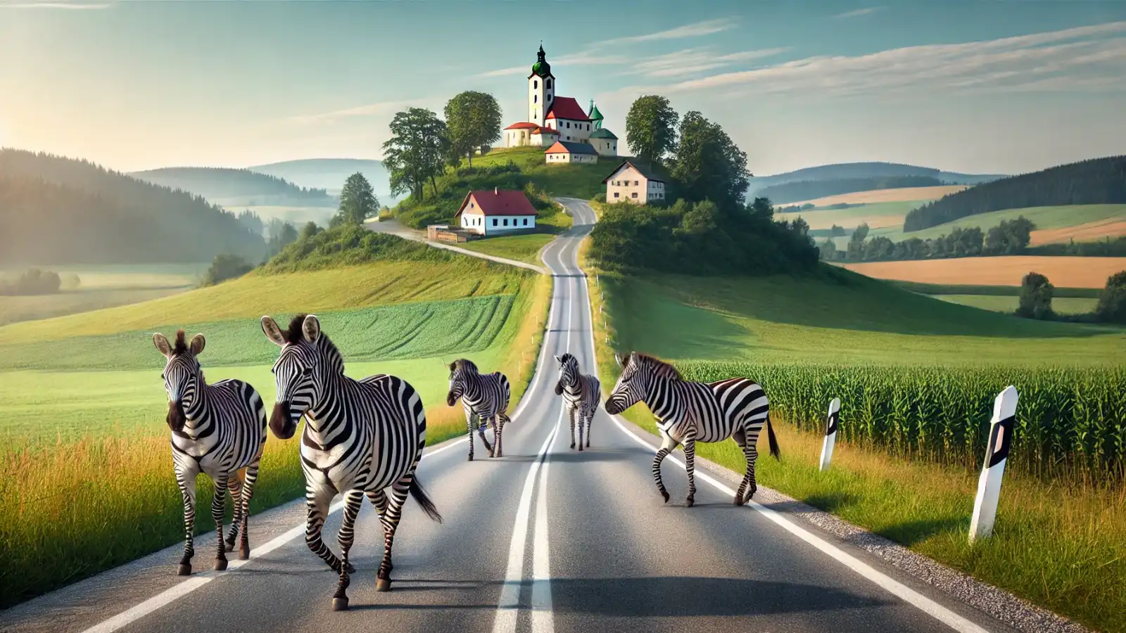 Zebry na cestě mají všude, ty čtyřnohé potkáte jen na cestě do Jihlavy