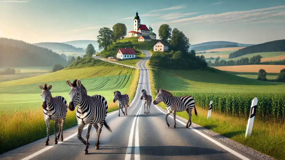 Zebry na cestě mají všude, ty čtyřnohé potkáte jen na cestě do Jihlavy