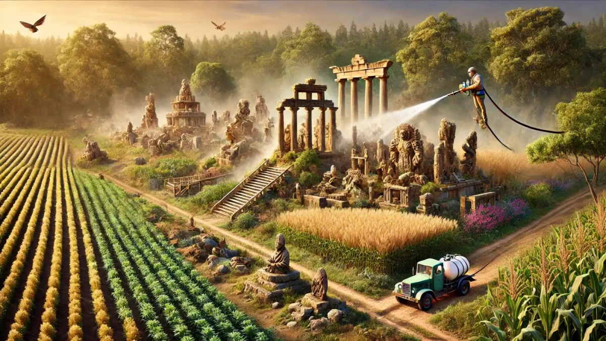 Pesticidy likvidují nejen přírodu, ale i archeologické památky