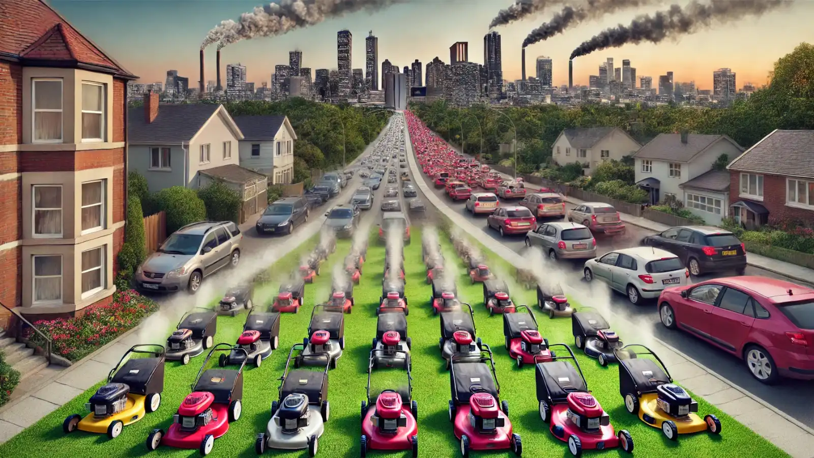 Sekačky na trávu v USA vyprodukují stejně nebezpečných emisí jako všechny motory spalovacích aut v Evropě!