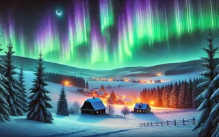 Nad Českou republikou se objevila polární záře