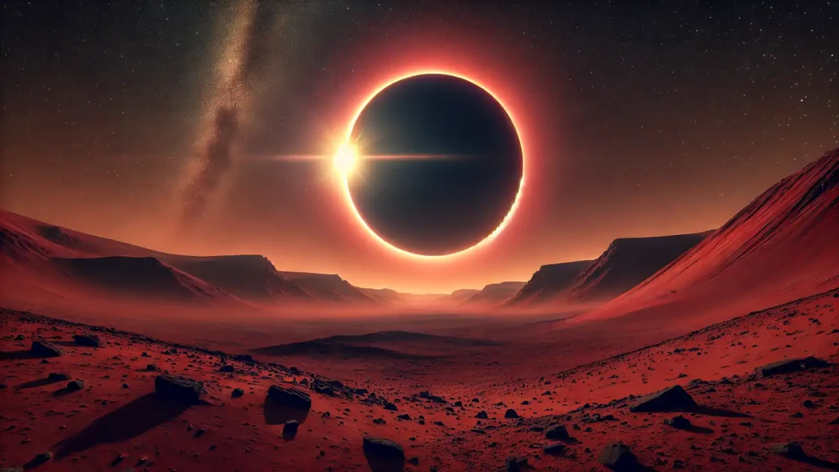 Jak vypadá zatmění Slunce na Marsu? (video)