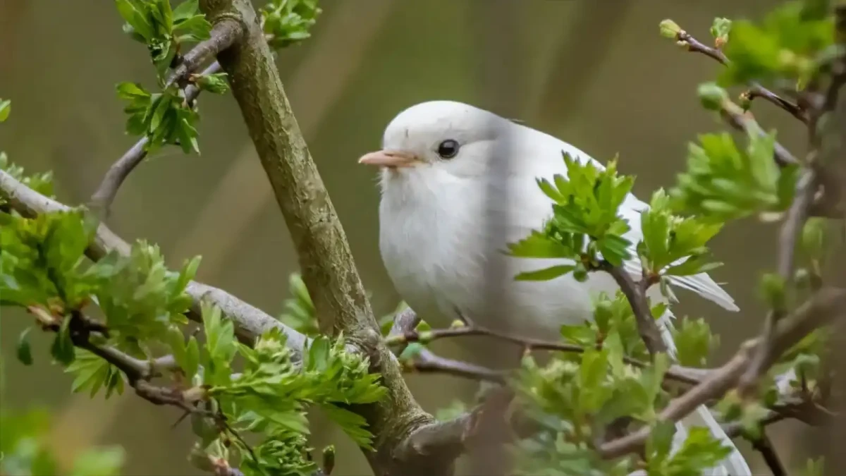 Byla spatřena vzácná bíla varianta červenky