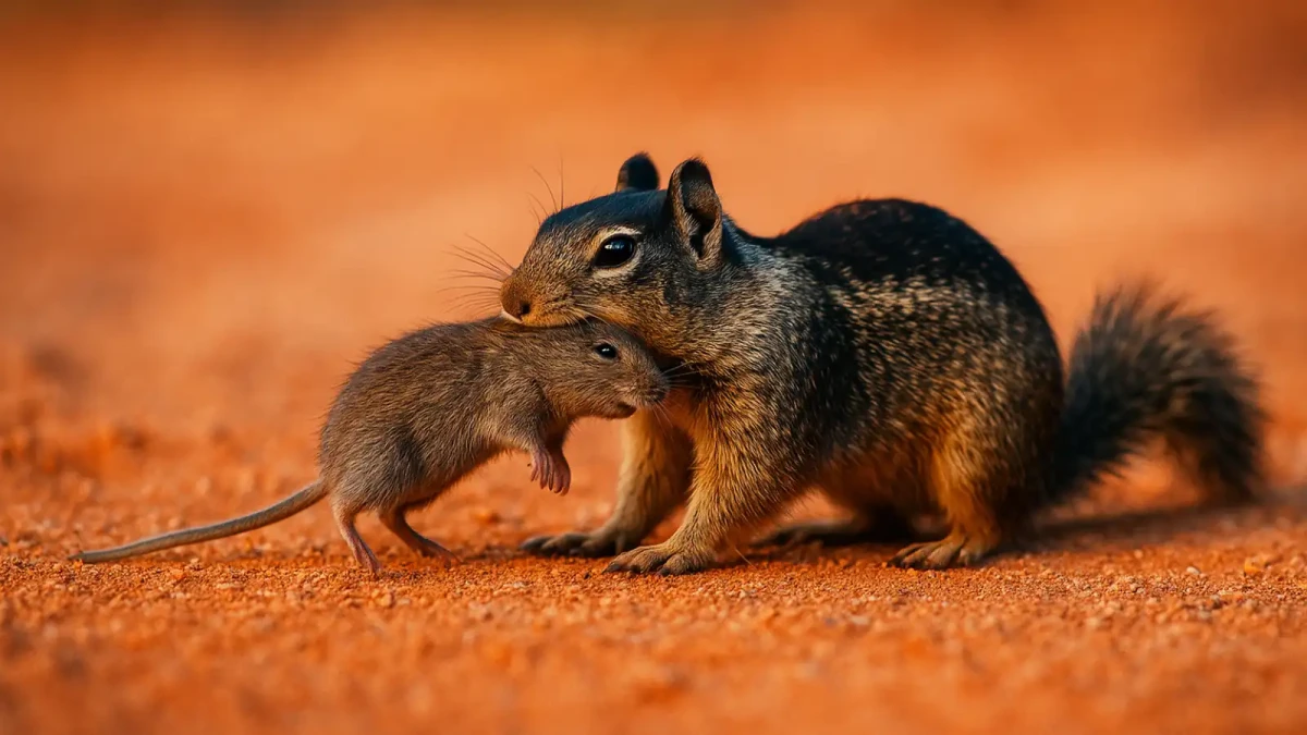 Masožravé veverky - změna stravování v přímém přenosu