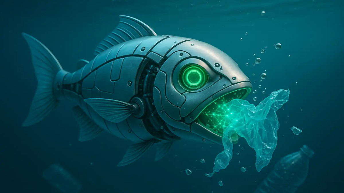Robotická ryba využívá plastový odpad jako palivo a čistí tak oceány