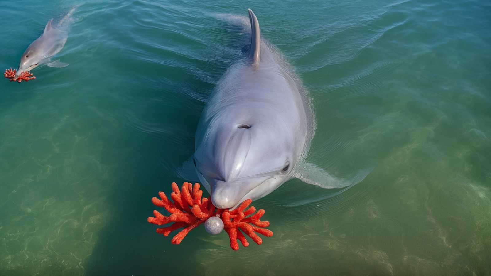 Během lockdownu nosili delfíni dárky na pobřeží, protože jim chyběla lidská společnost