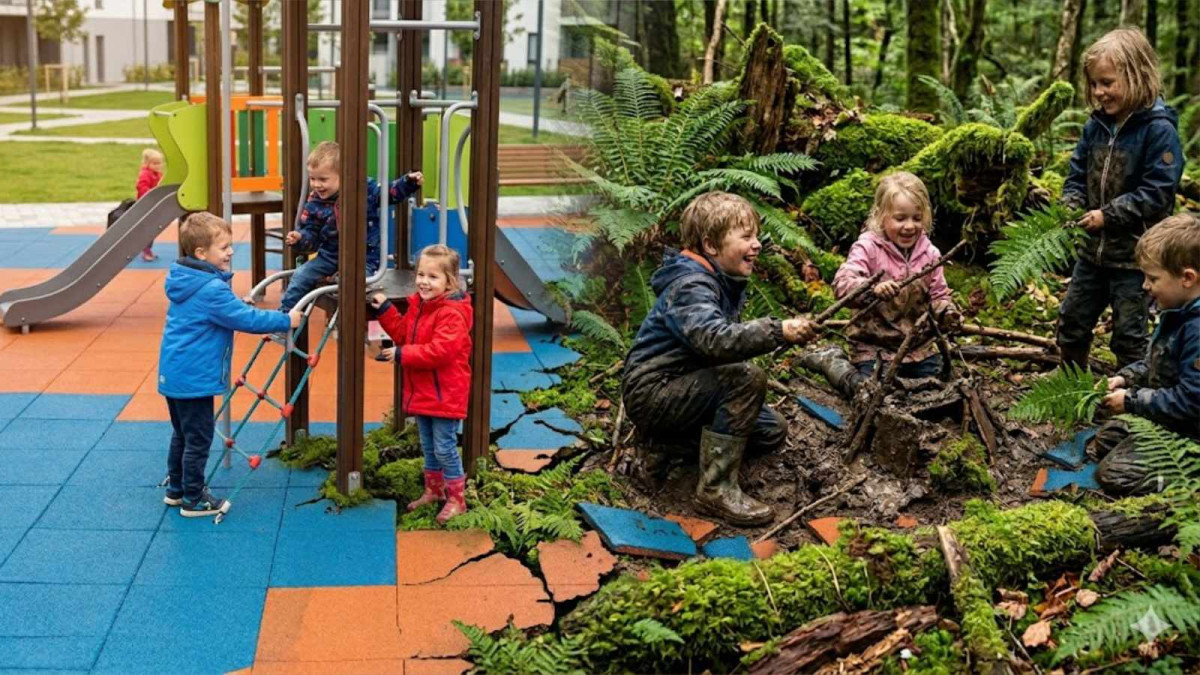 Konec alergií a lepší zdraví - stačí vyměnit plastová hřiště za bláto a mech