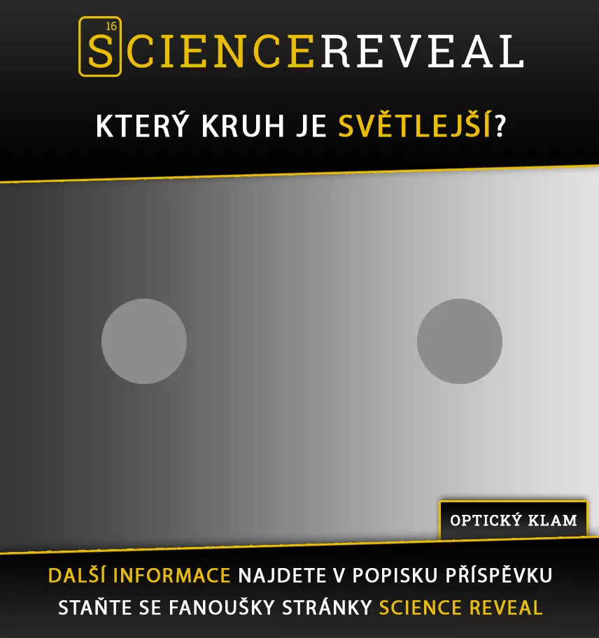 Který kruh je světlejší?