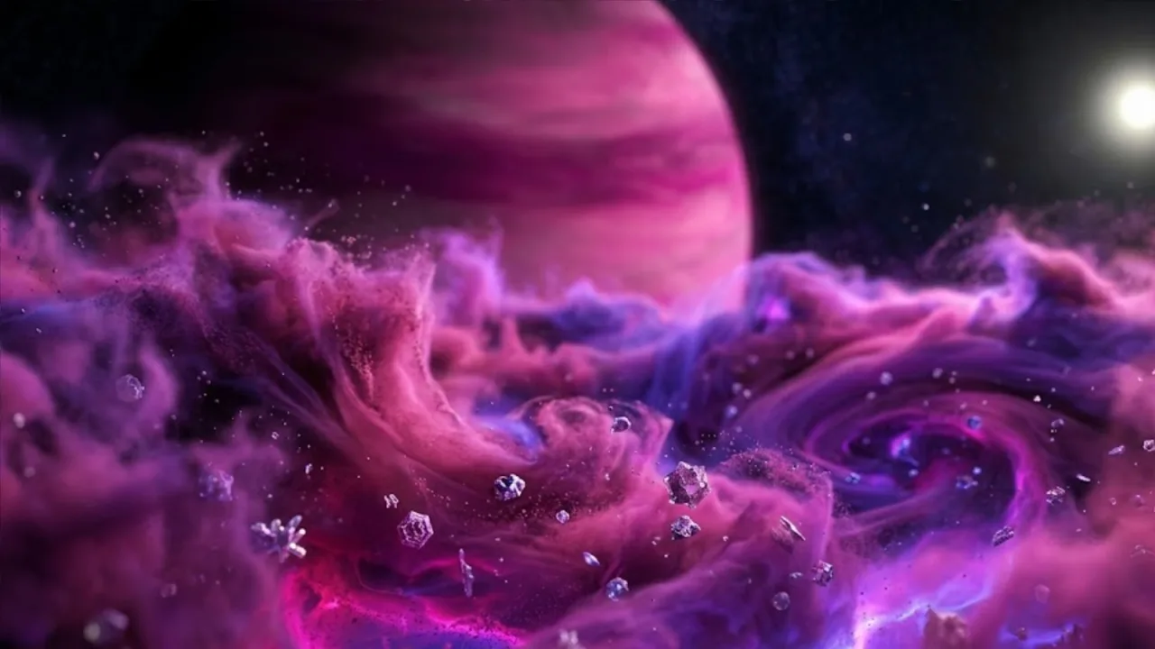Záhadná růžová planeta šokuje astronomy svými slanými oblaky a jedovatou atmosférou